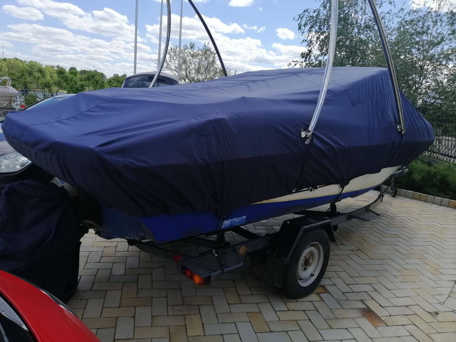 toldo para remolque de barco